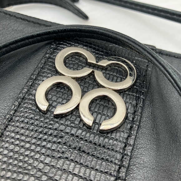 Coach Black Crossbody Bag with Silver Accents COLETTE - Picture 2 of 7
